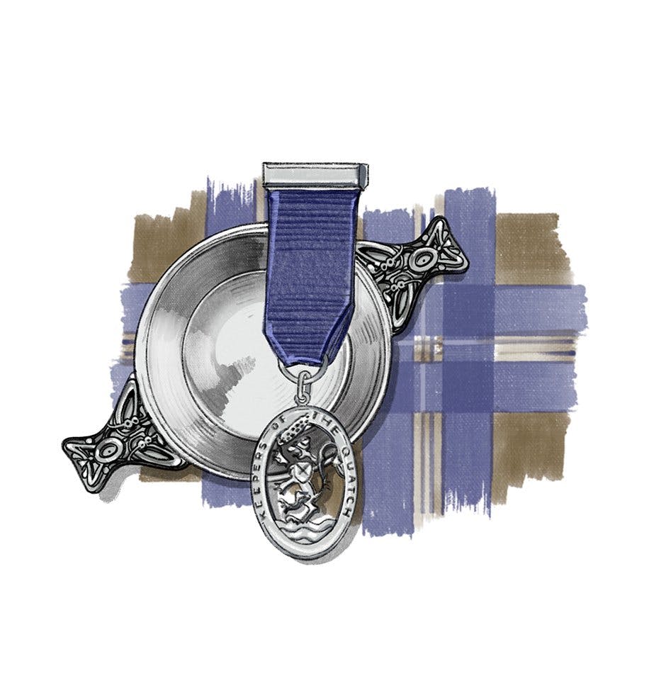 K comme «Keeper of the Quaich»: seuls quelques privilégiés font partie de cette organisation qui préserve l’héritage culturel et traditionnel du vérit...