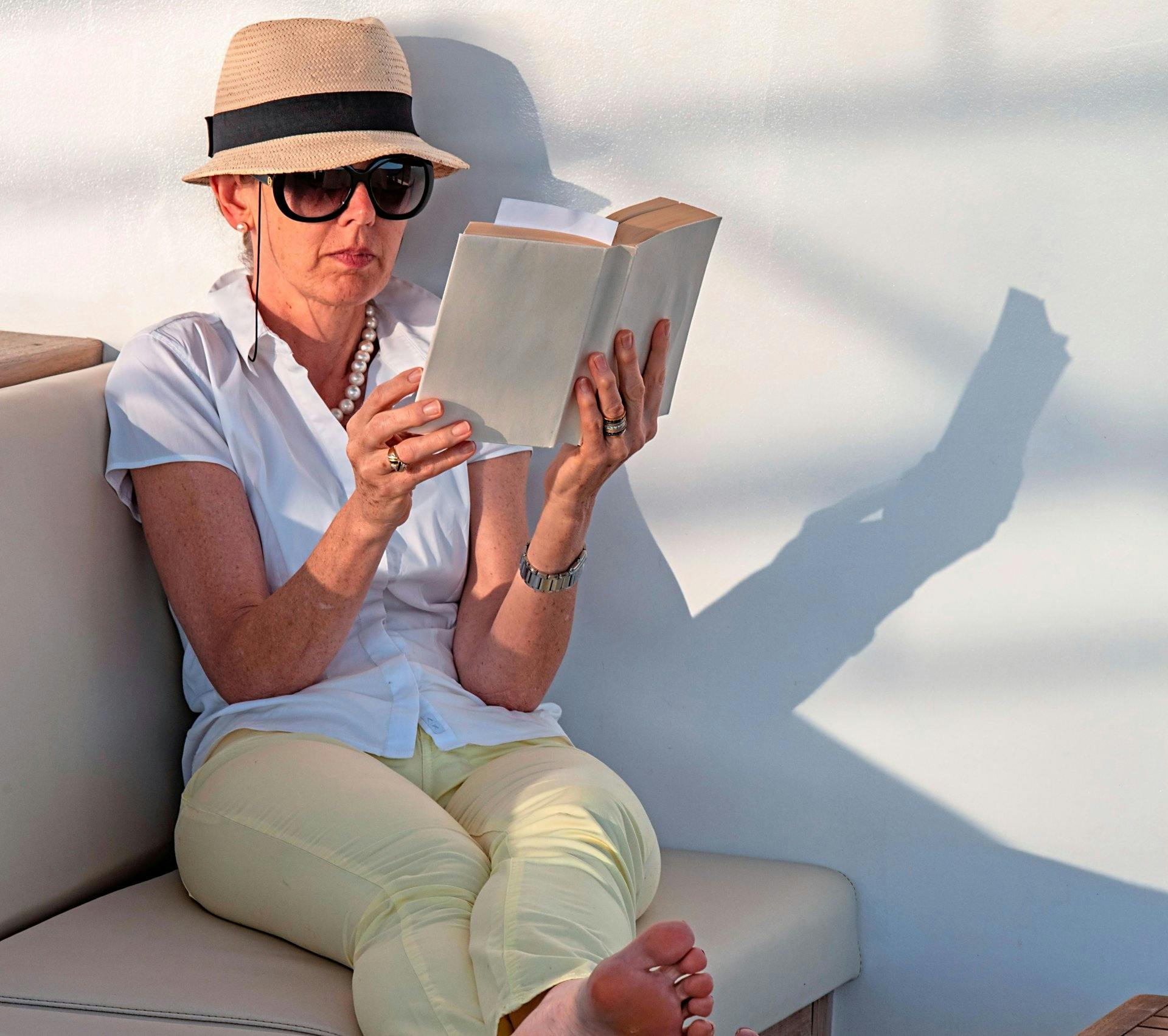 Ein ruhiges Plätzchen an Bord findet sich immer.