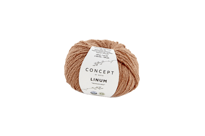 Con morbida fibra di cotone e lino riciclato: filato catenella Concept by Katia Linum, corallo, fr. 10.95/50 g, da Coop City