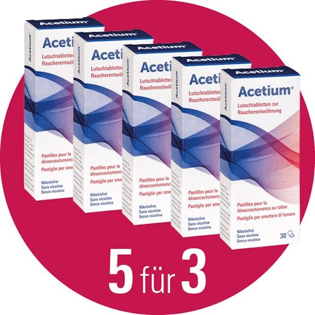 Angebot: 5 Acetium®-Packungen zum Preis von 3!