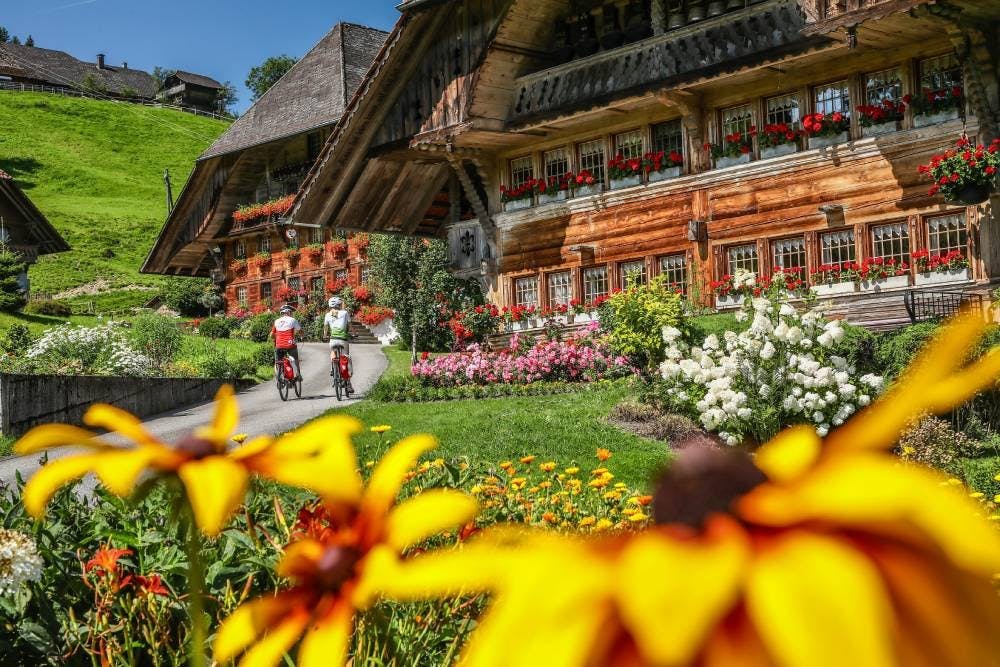 Die Rundtour namens «Herzschlaufe Langnau» erstreckt sich über 68 Kilometer.