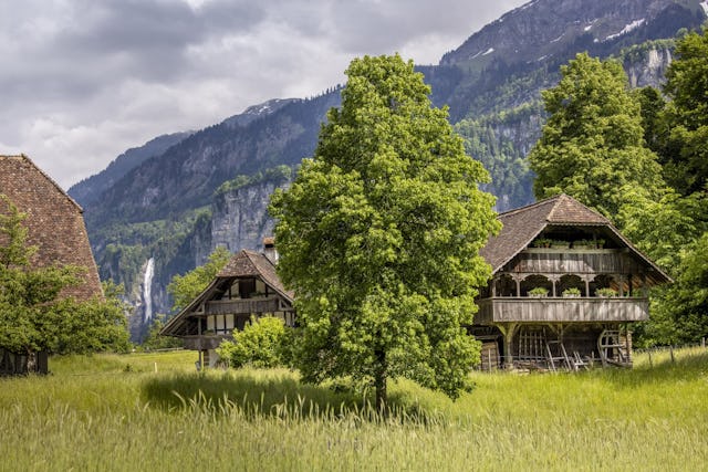 110 bâtiments historiques de toute la Suisse se trouvent au Ballenberg.