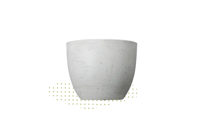 Solido come il cemento: vaso Zinal, in calcestruzzo, Ø 26 cm, A 21 cm, fr. 14.95, da Jumbo.