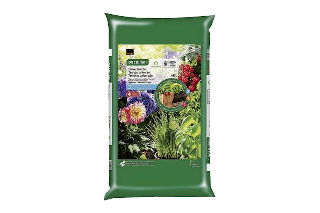 È ora di rinvasare: terriccio universale Oecoplan fr. 12.95 / 40 l, da Jumbo