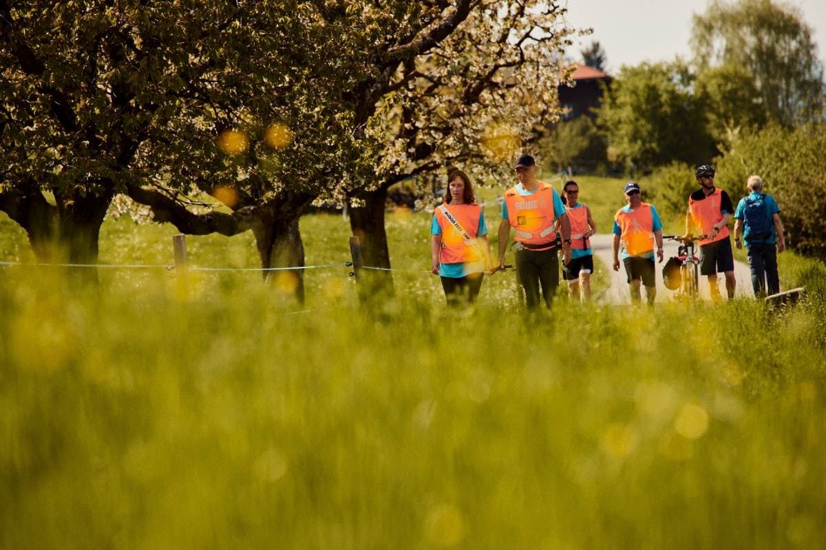 Faire route ensemble: l’action «Wiitblick» et l’association Blind-Jogging réunissent des voyants et des malvoyants...