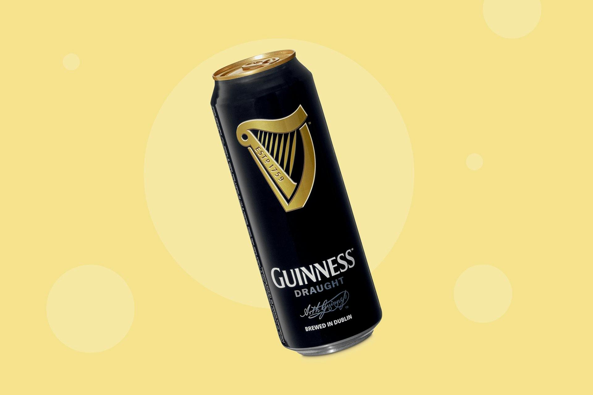 Starkes Teil Guinness Dose, 3.20 Franken/50 cl, bei Coop.
