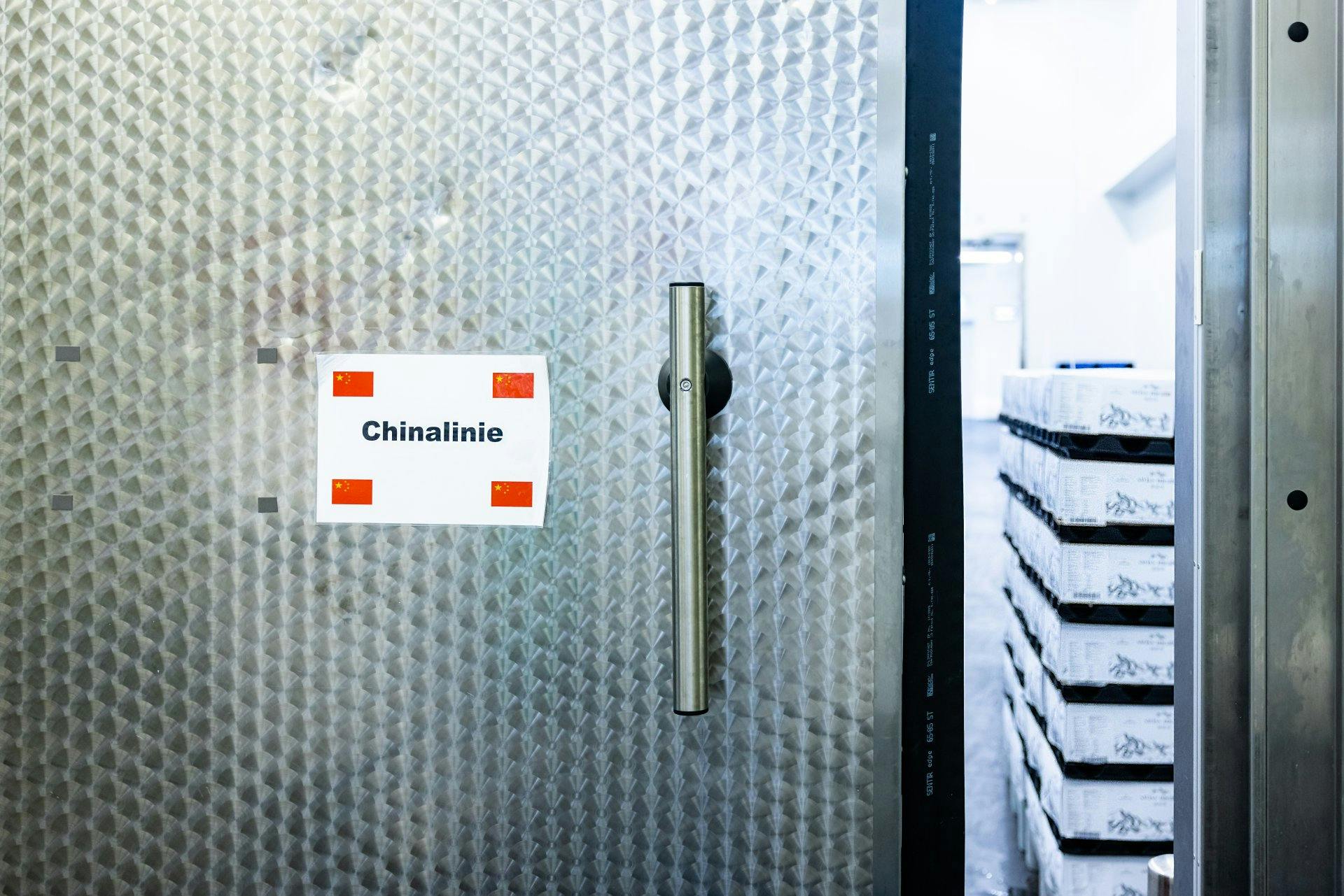 Separate Produktionslinie: Für China werden Stücke vom Schwein...