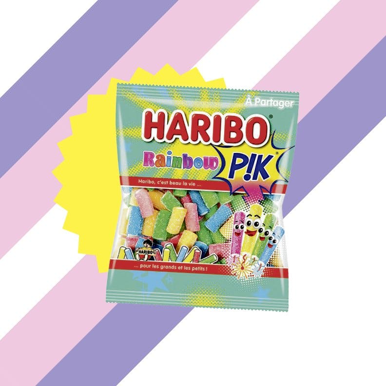 Bunte Snacks Haribo Gummibonbons Rainbow, P!K, 2.60 Franken/200 g, bei Coop.
