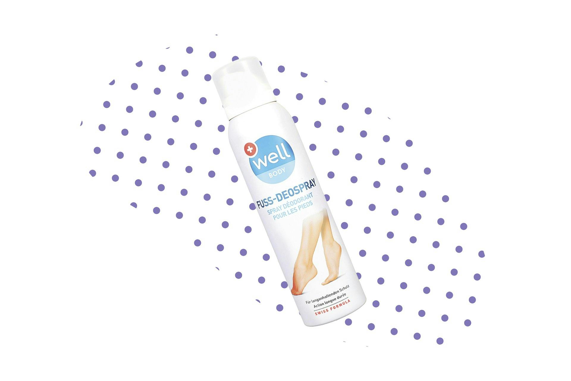 Stop alle vesciche! Deo spray per piedi Well, fr. 3.80/150 ml, da Coop.