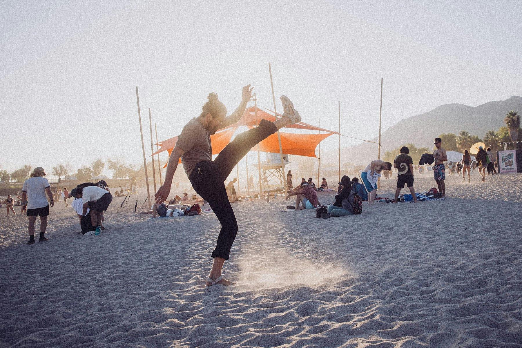 ... beim Feiern, ...