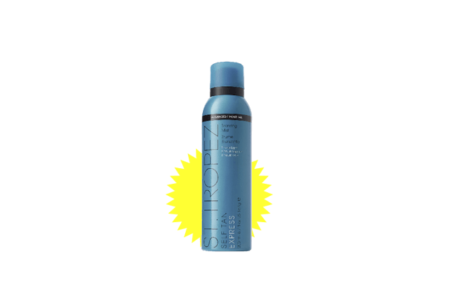 Tintarella a spruzzi: Self Tan Express Bronzing Mist di St. Tropez, fr. 53.90/200 ml, da Import Parfumerie.