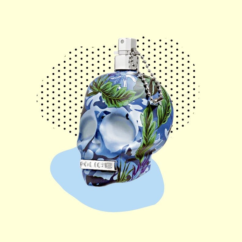 Un crâne de cristal: eau de toilette To Be Exotic Jungle Man, 27.90 francs/40 ml, Import Parfumerie.