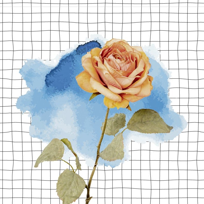 Un motif populaire: Fleur artificielle Flower, 9 fr. 95, chez Livique.