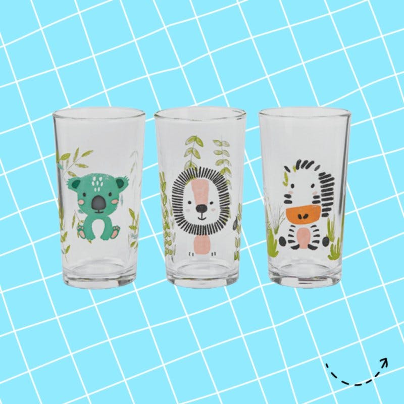 Animaux rigolos: verres Kids Zoo, À Table!, 3 × 250 ml, 6 fr. 50, chez Coop City.