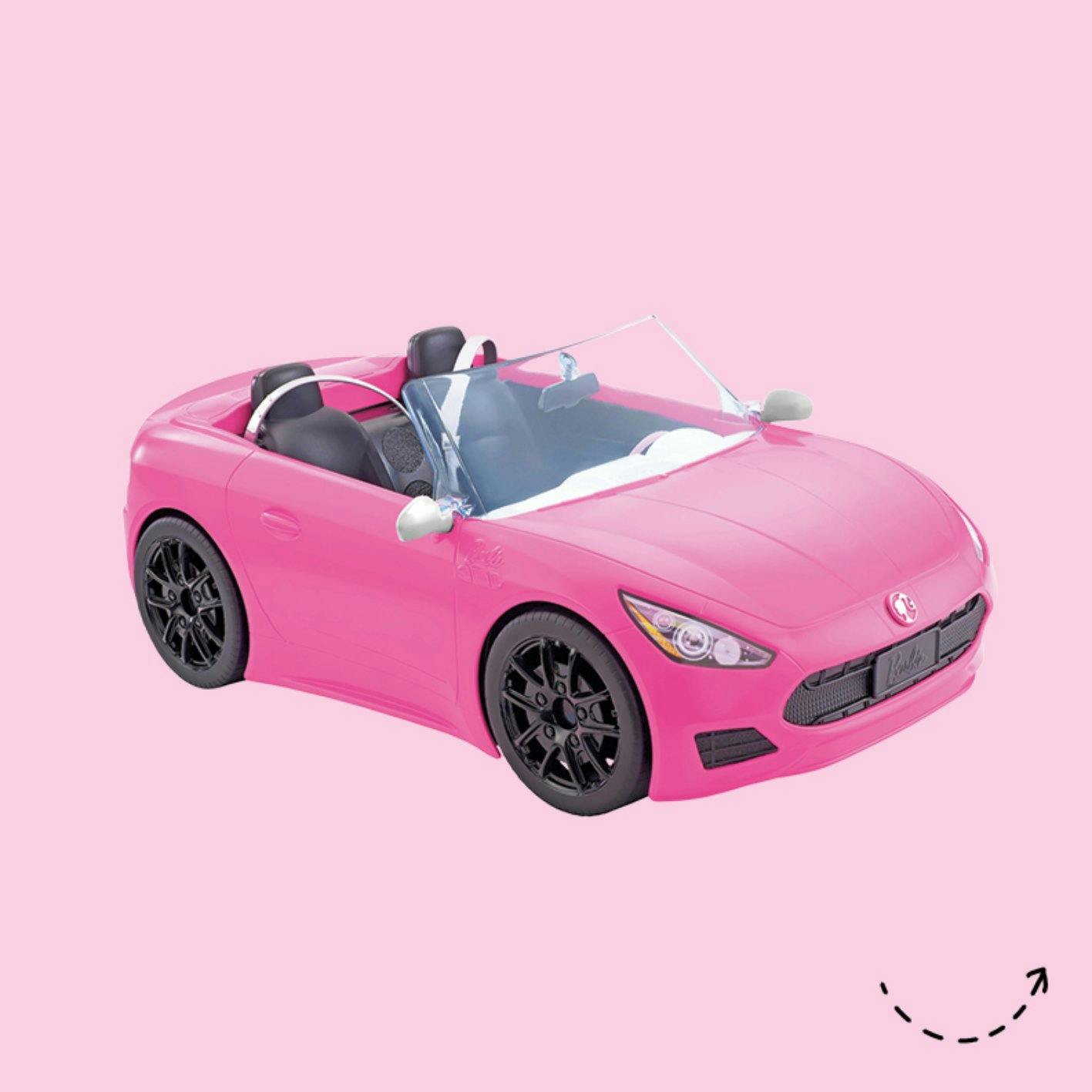 You wanna go for a ride?: Barbie Glam Cabrio Auto, pink-schwarz, ab 3 Jahren, 37.95 Franken, bei Coop City.