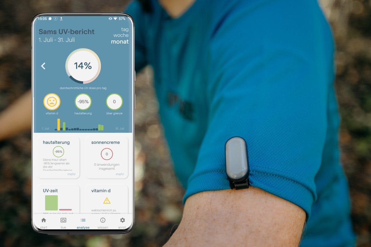 sun-a-wear: Der clevere UV-Tracker.