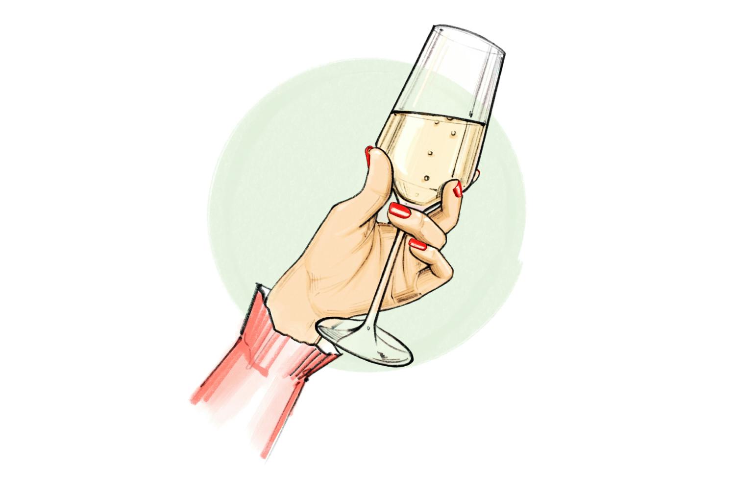 T wie Toast: Die feierliche Ansprache samt Erheben des Glases in einer geselligen Runde hat tatsächlich mit Brot zu tun. Im mittelalterlichen England...