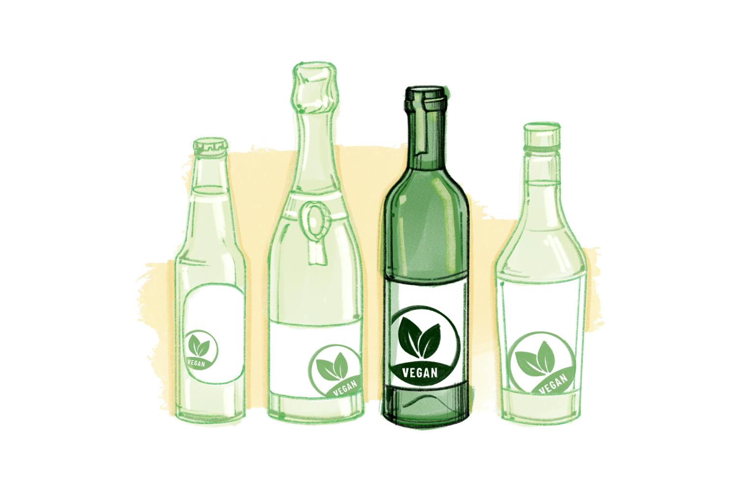 V come Vegano: l'alcol non è sempre vegano! I produttori di vino, in particolare, utilizzano spesso proteine animali per contrastare l'intorbidimento...