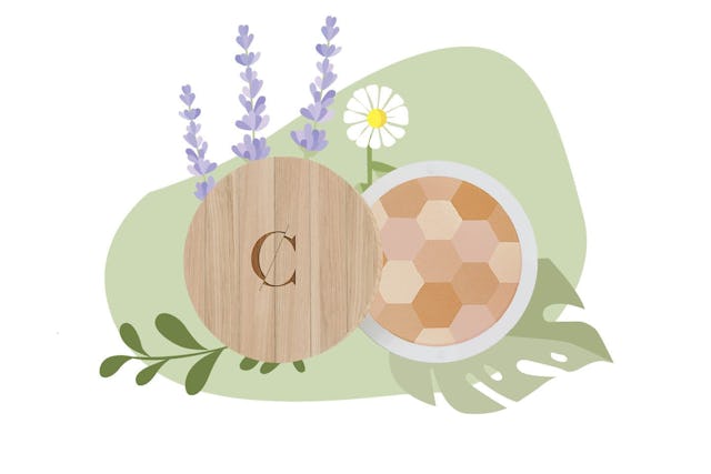 Un mosaico di colori: Cipria Mosaic Couleur Caramel, fr. 45, da Coop City.