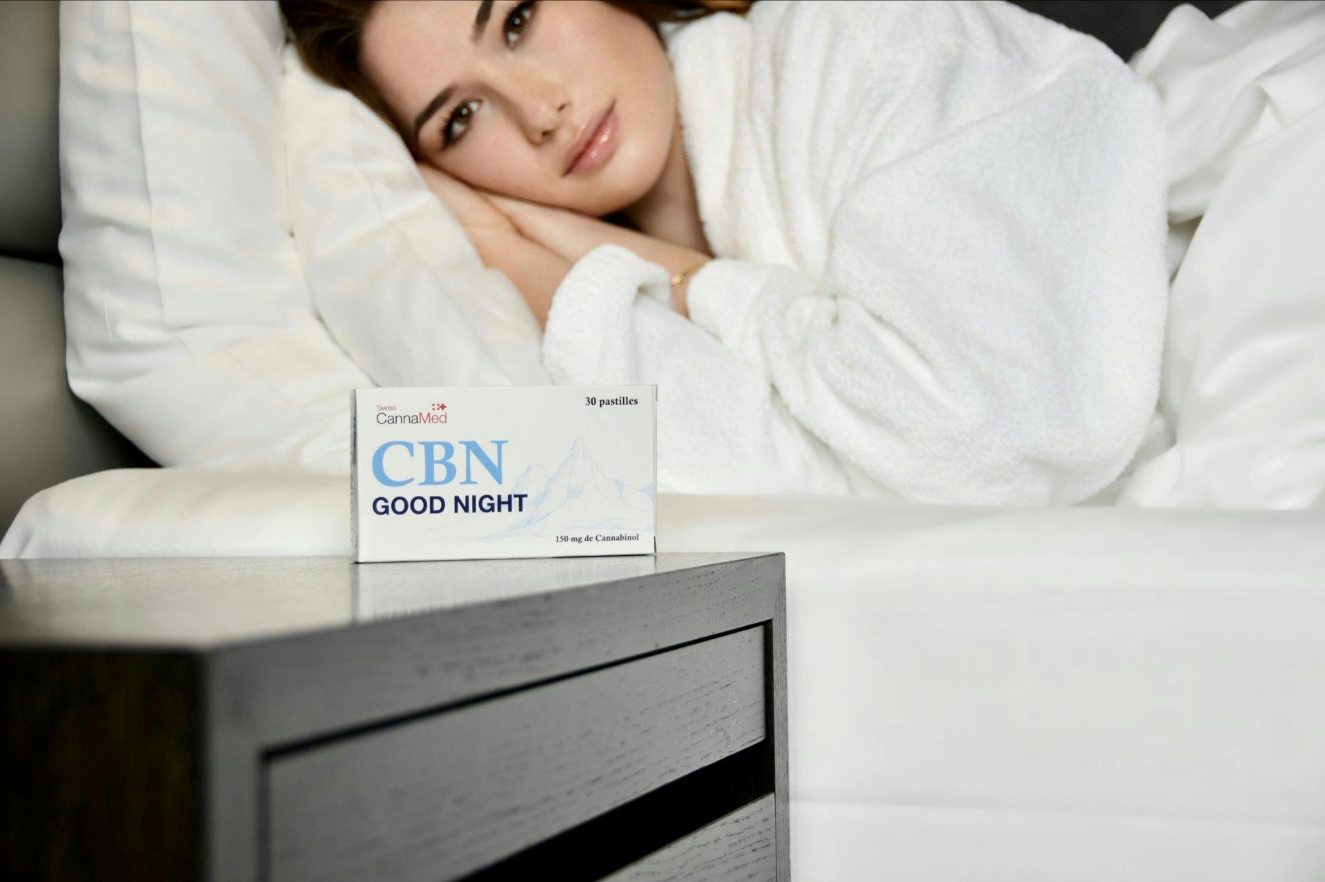 Le CBN GOOD NIGHT contribue aux fonctions du sommeil profond sans effet secondaire.