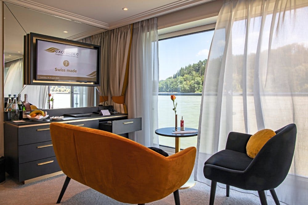 Tolle Landschaften aus der Kabine der Excellence Empress bewundern.