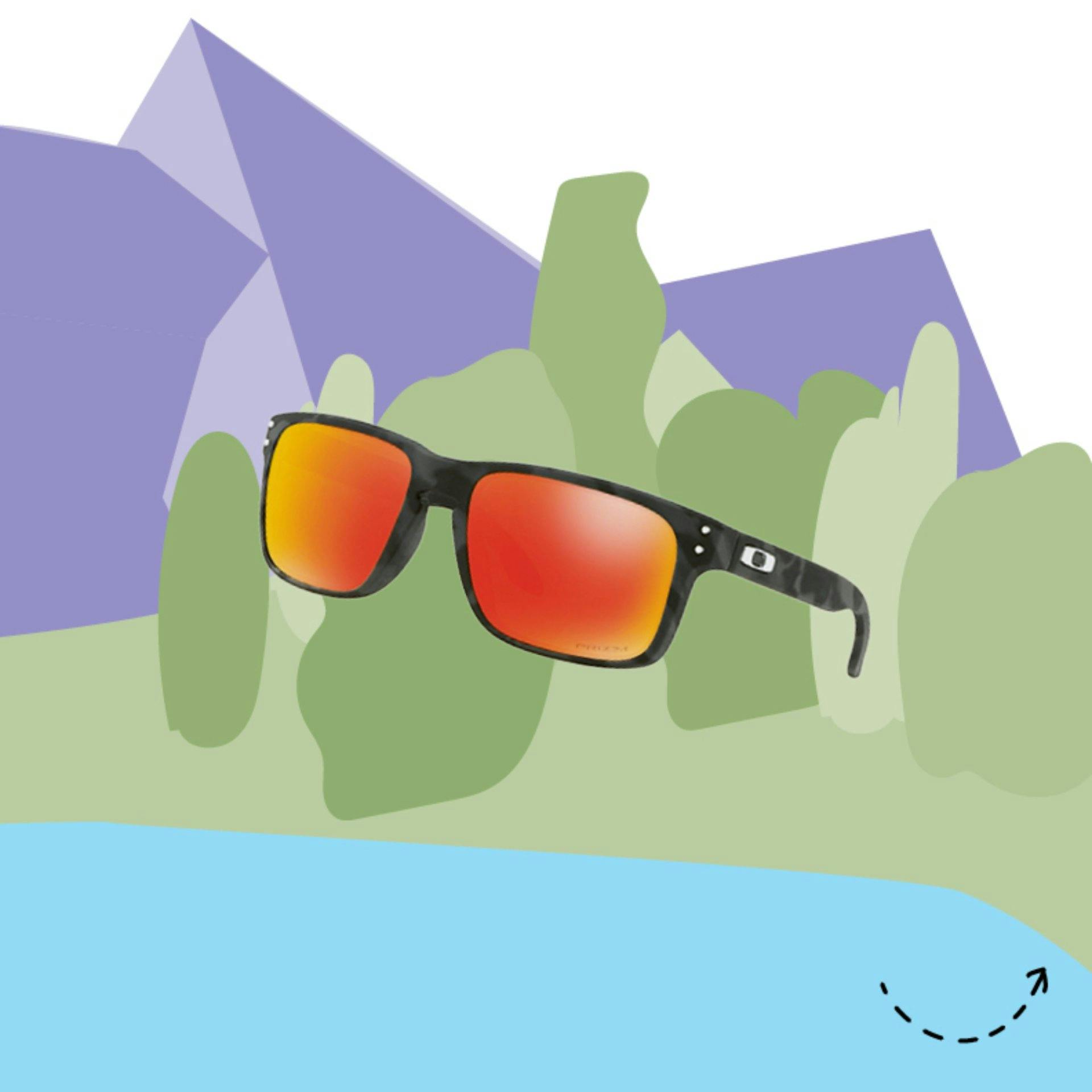 Vista splendida: occhiali da sole Oakley Holbrook, fr. 109.90, su microspot.ch.