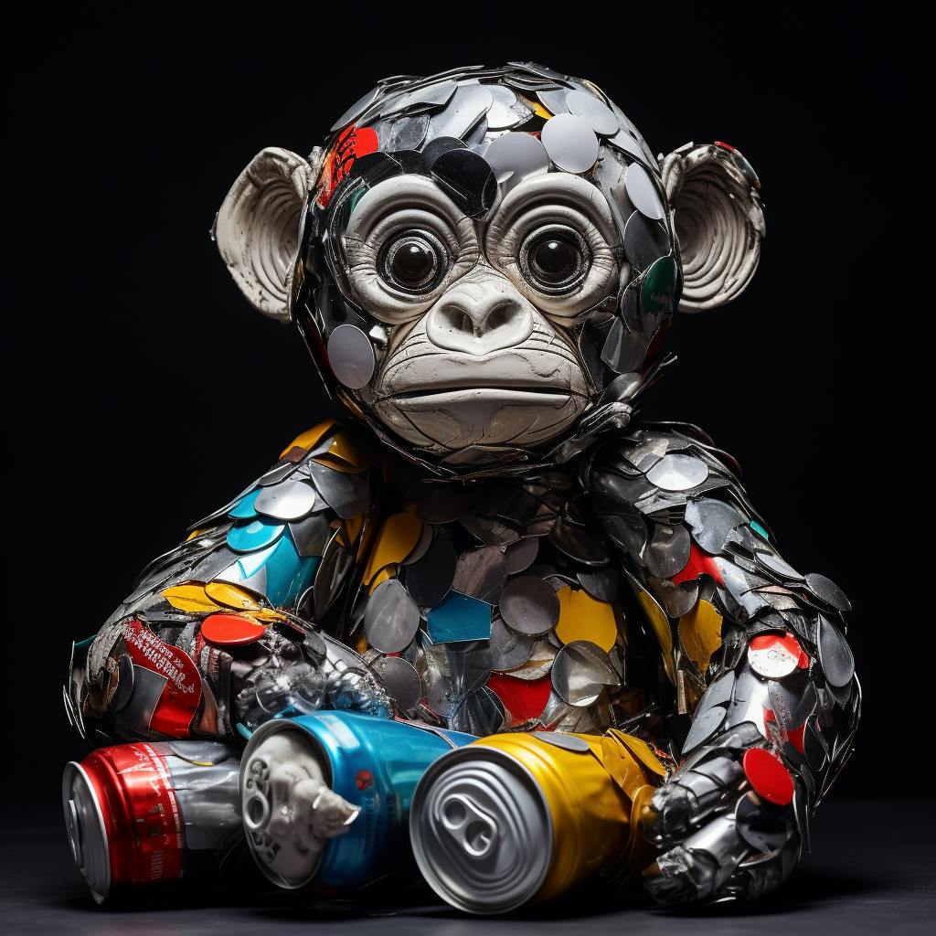 Beispielsweise wurde dieses süsse Äffchen mithilfe von KI geschaffen.