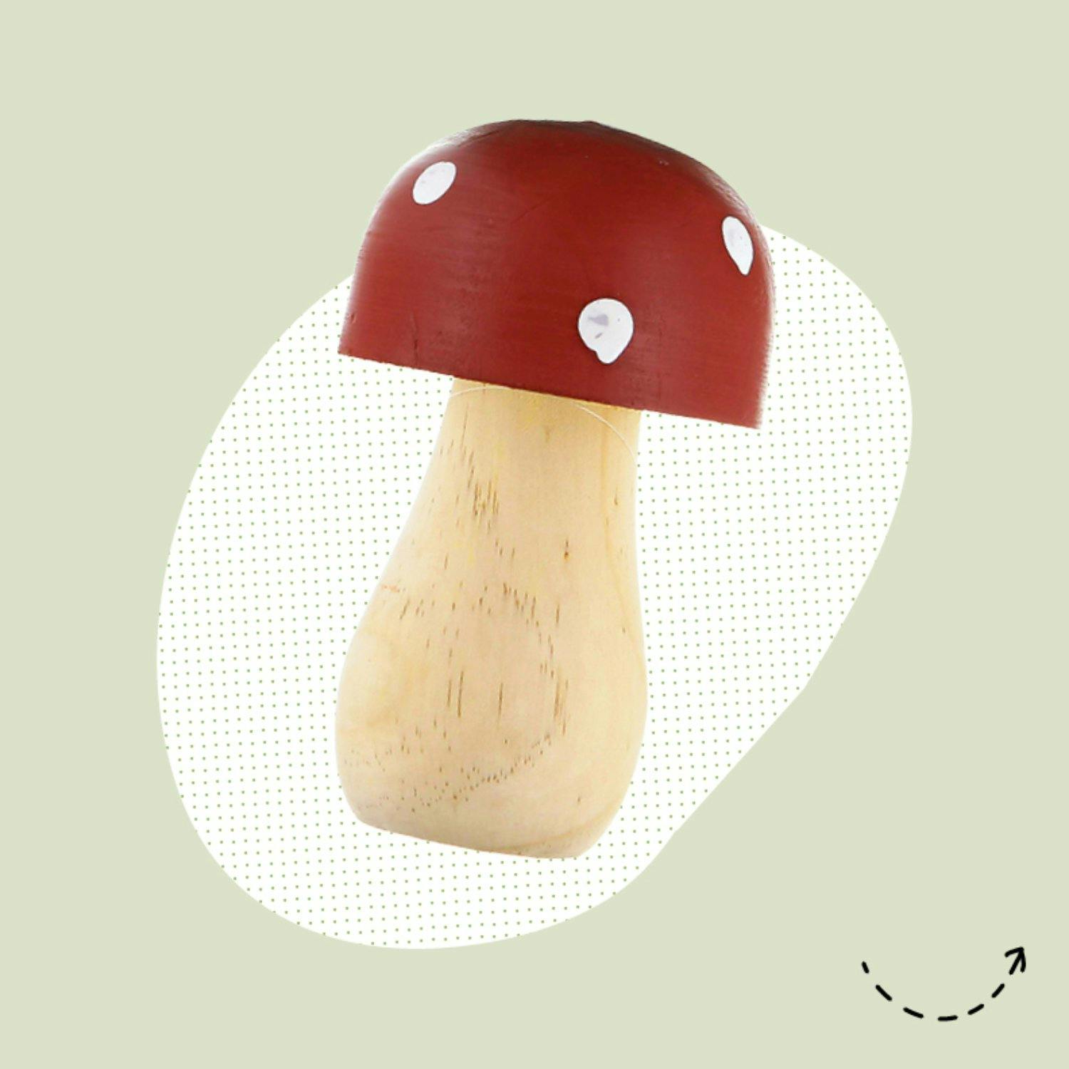 Pilzli öberall: Holzpilz, gross, 7.95 Franken, bei Coop.