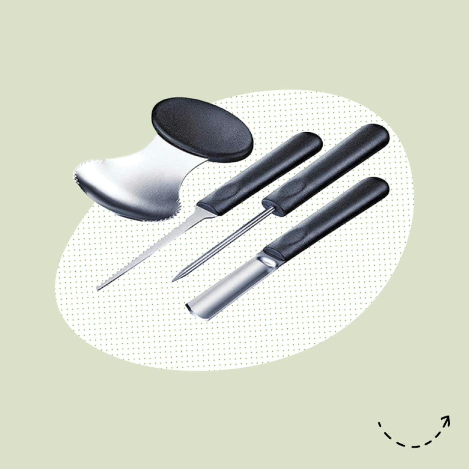 Aushöhlen: Kürbis-Schnitzset, Westmark, 4-teilig, 21.30 Franken, auf livique.ch.