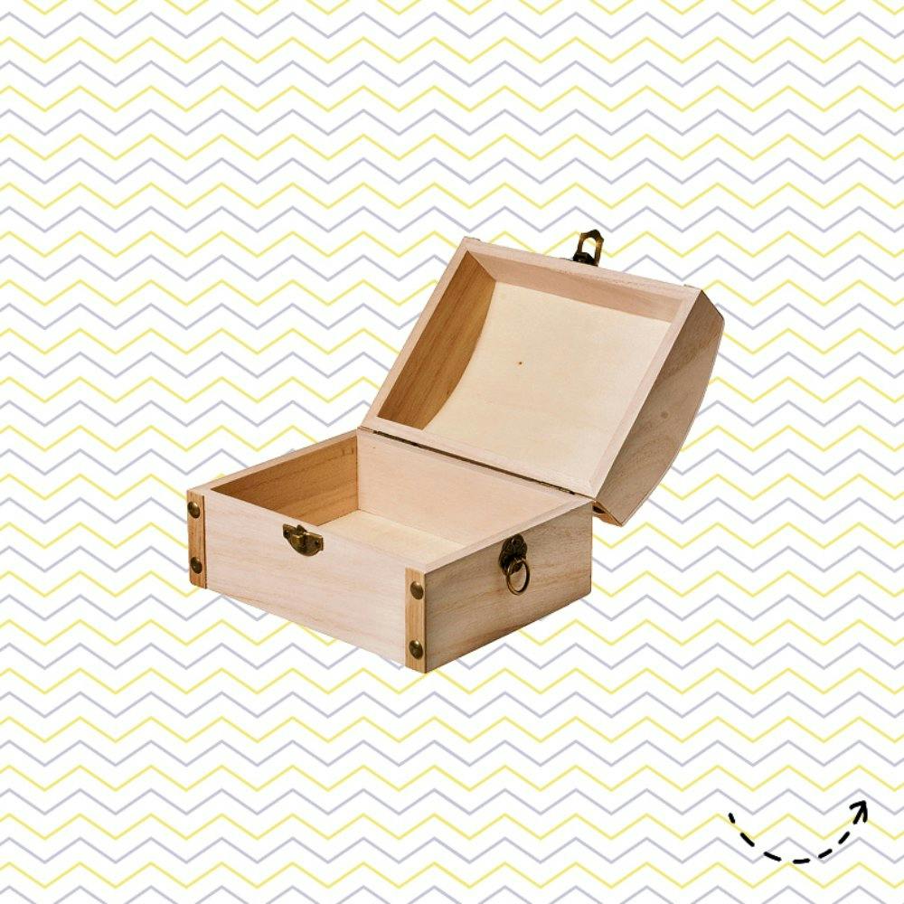 Bien cachés: coffre en bois, FSC Mix Credit, 13,5 × 10 × 8 cm, 15.95 fr., chez Jumbo.