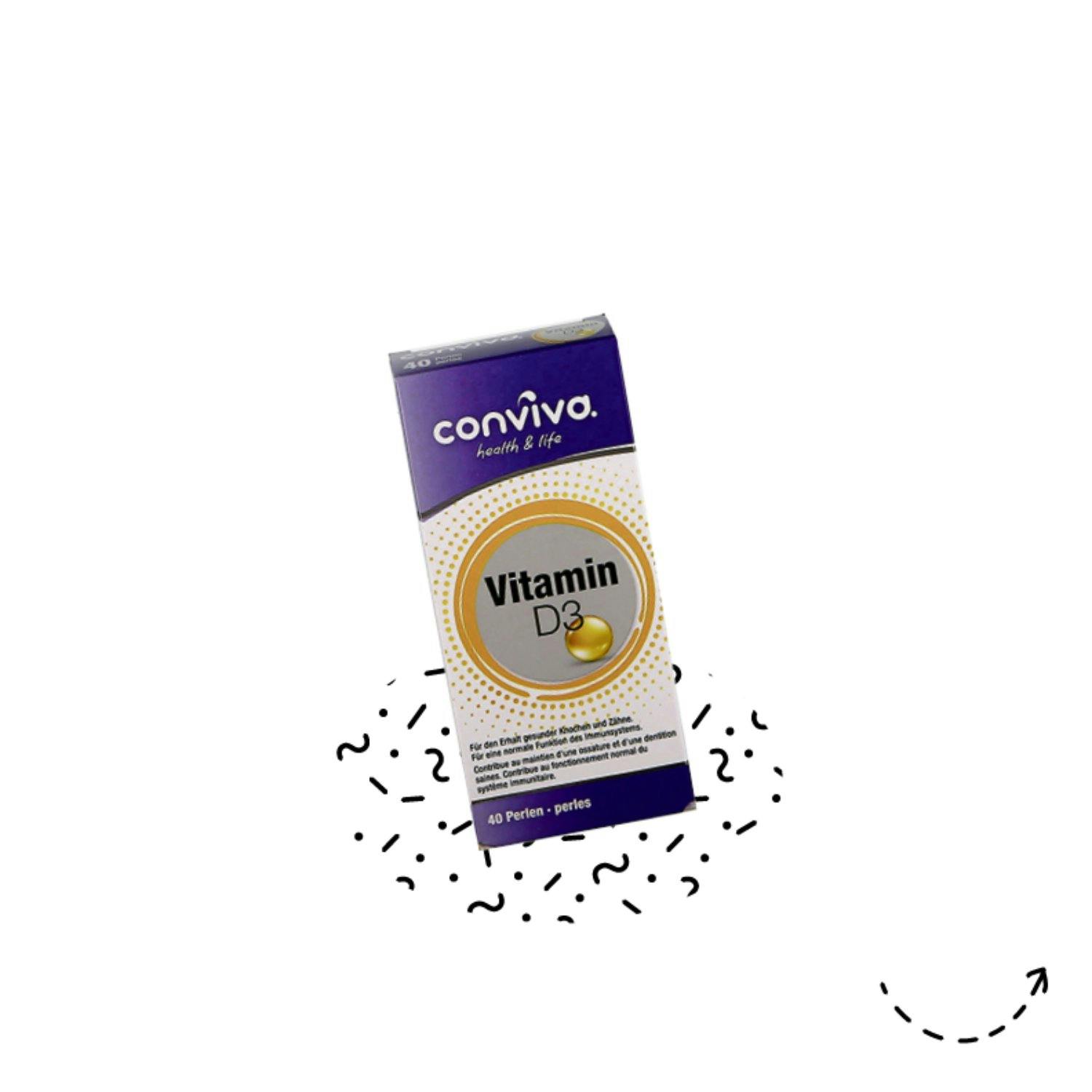 Énergie solaire: Conviva Vitamine D3, 40 pièces 5.95 fr., chez Coop.