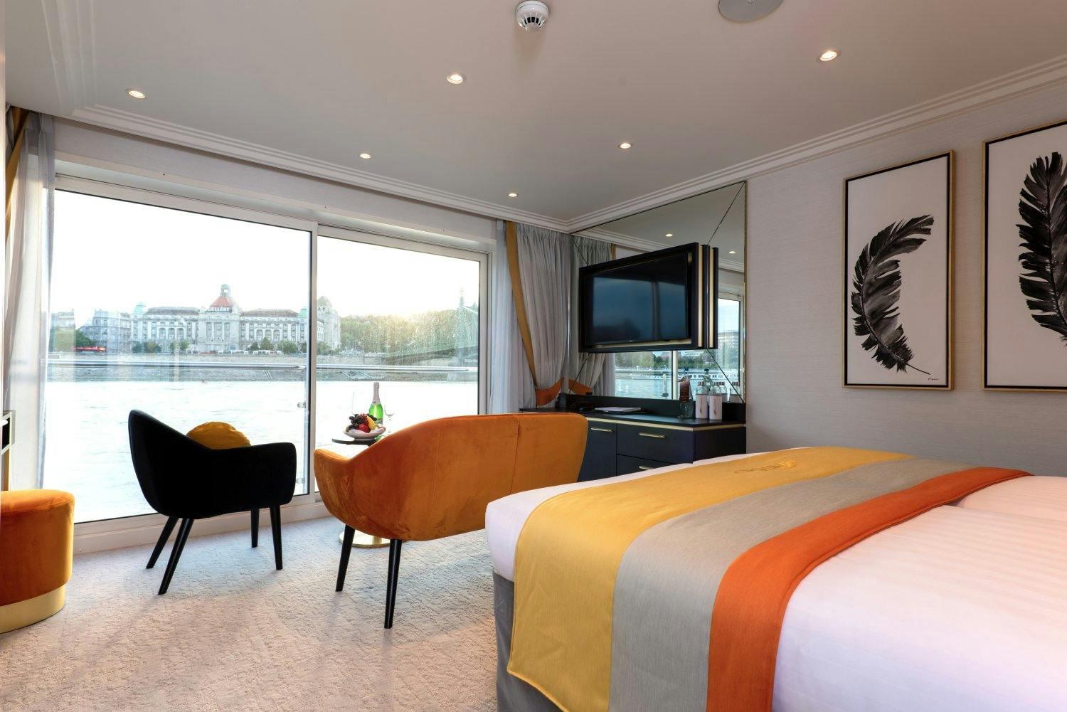 DIe Kabinen an Bord bieten Entspannung und Komfort.