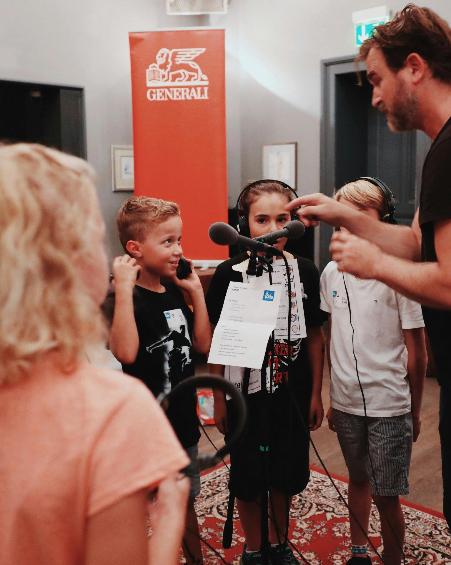 Beaucoup d’excitation pendant l'enregistrement de la chanson.
