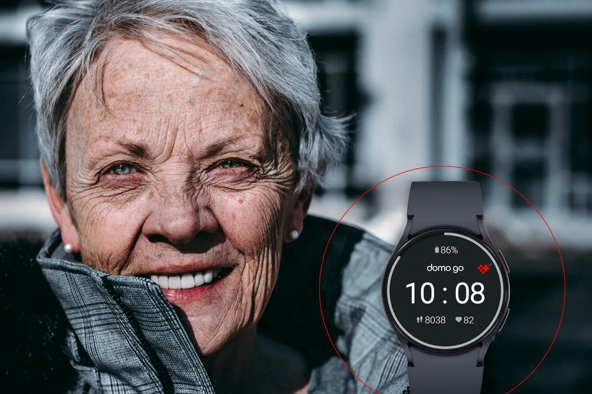 Permettre à chacun, malgré l'âge de vivre sereinement, c'est ce pour quoi la montre domo.go s'engage.