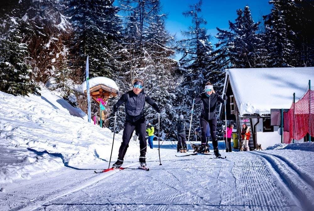 Le ski de fond, une activité également prisée à Ovronnaz.