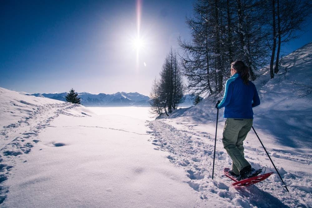 Une rando, avec comme panorama, la mer de brouillard... bienvenue à Ovronnaz!