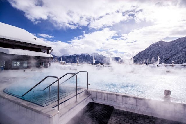 Moments de détente exquis aux Bains d’Ovronnaz.