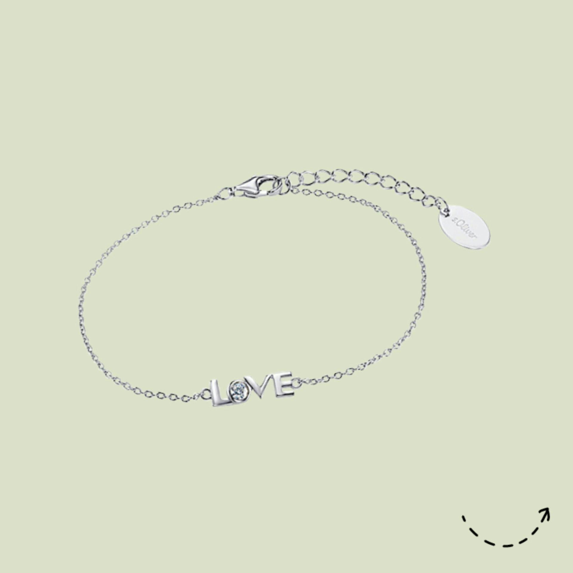 Dichiarazione d'amore: bracciale di s.Oliver, in argento, 74 fr. 90, da Christ Orologi & Gioielli.