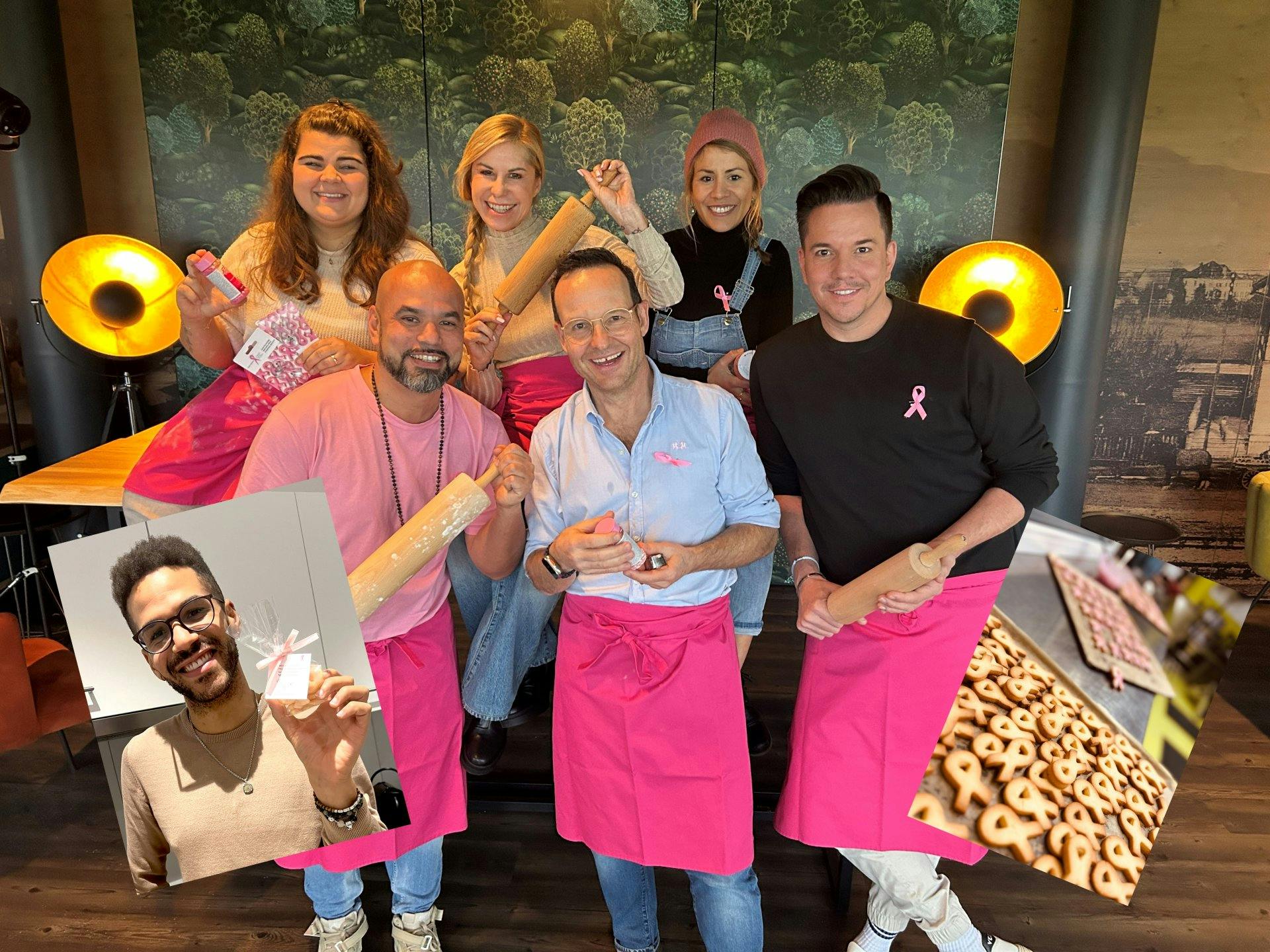 Die Pink Ribbon Ambassadors haben Weihnachtsguezli gebacken, welche im Advent an Patientinnen des Brust-Zentrum Zürich verteilt werden.