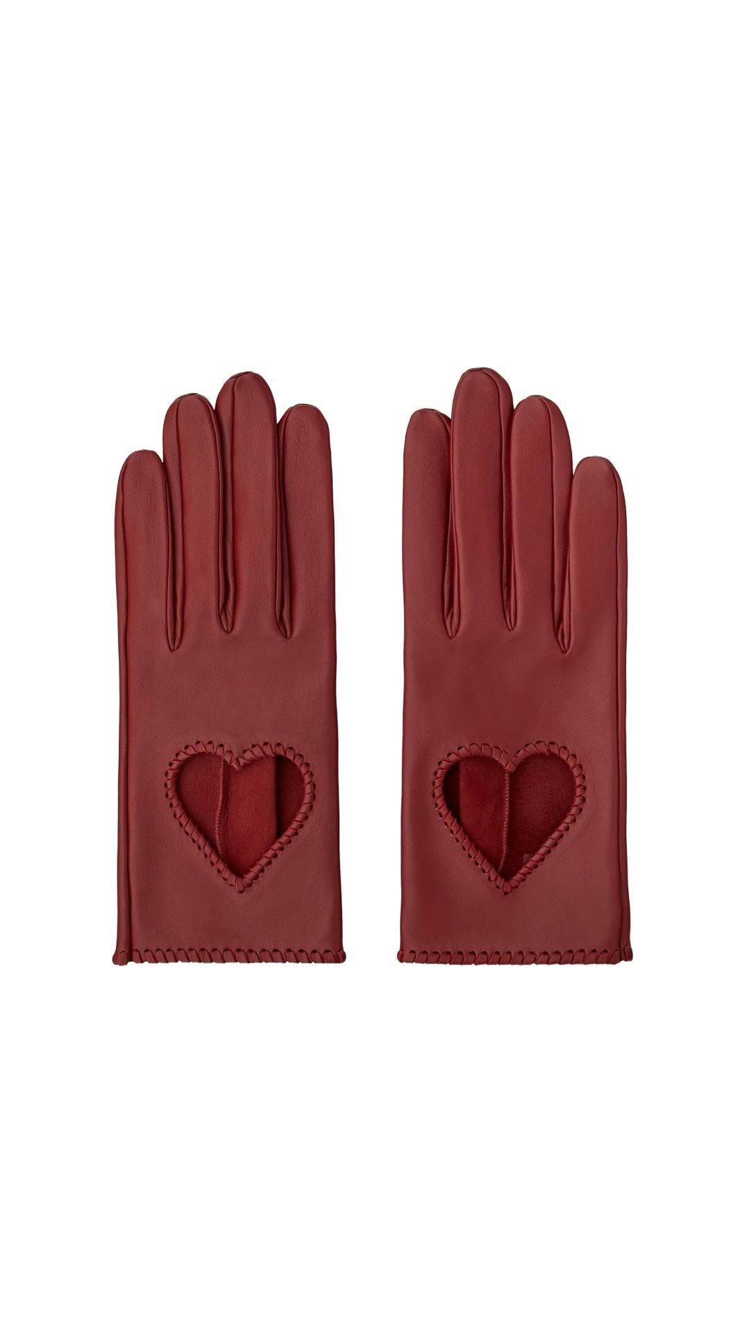 Handschuhe aus Lammleder, Heart, von Hermès.