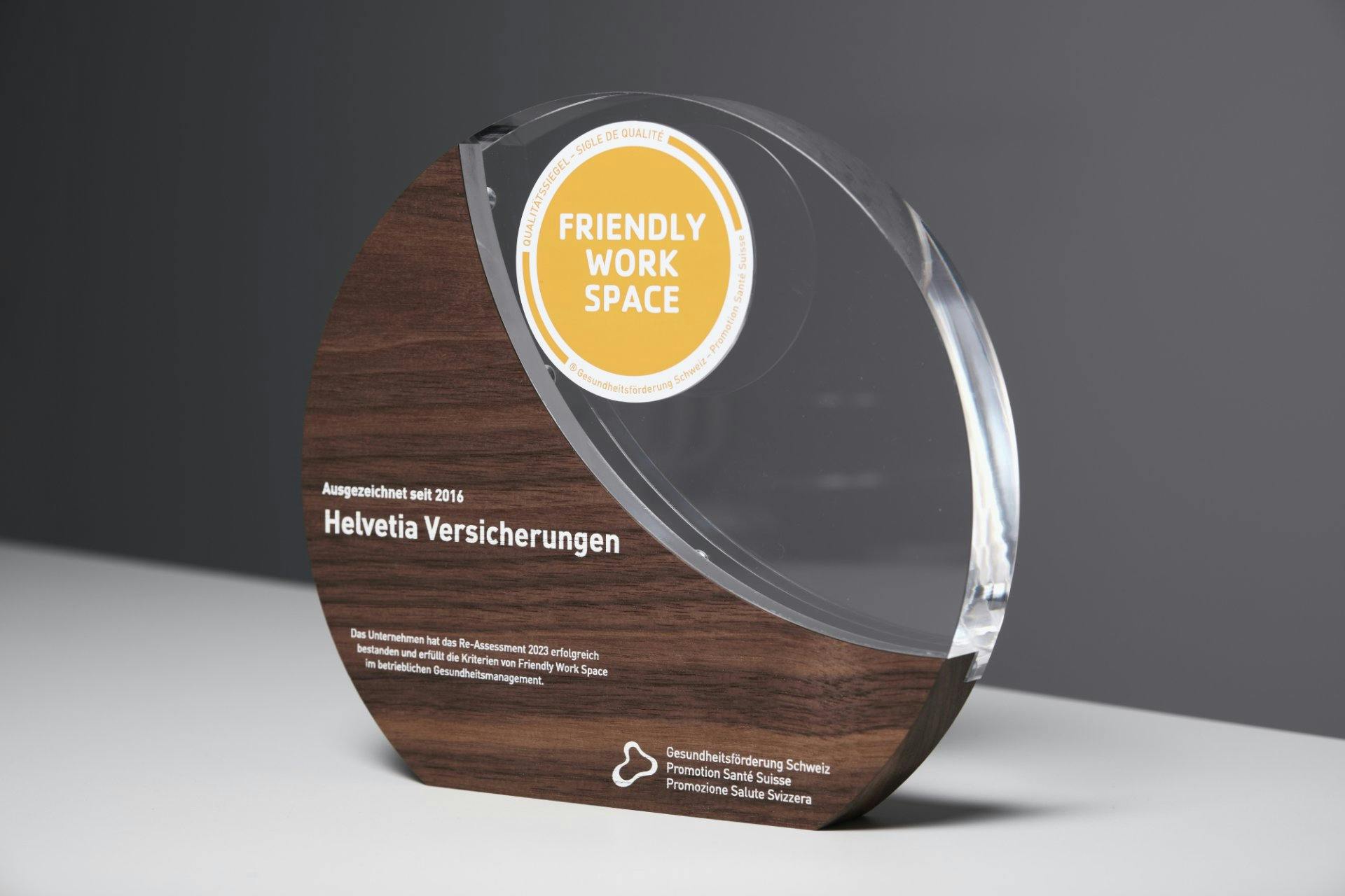 Das Label «Friendly Work Space» zeichnet gesundheitsfördernde Unternehmen aus.