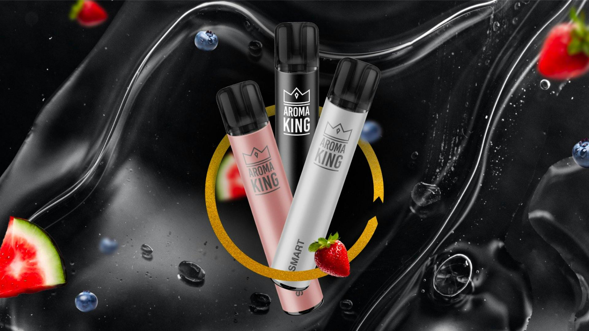 Le sigarette elettroniche usa e getta appartengono al passato: i nuovi vaporizzatori di Aroma King SMART possono essere ricaricati fino a 500 volte!