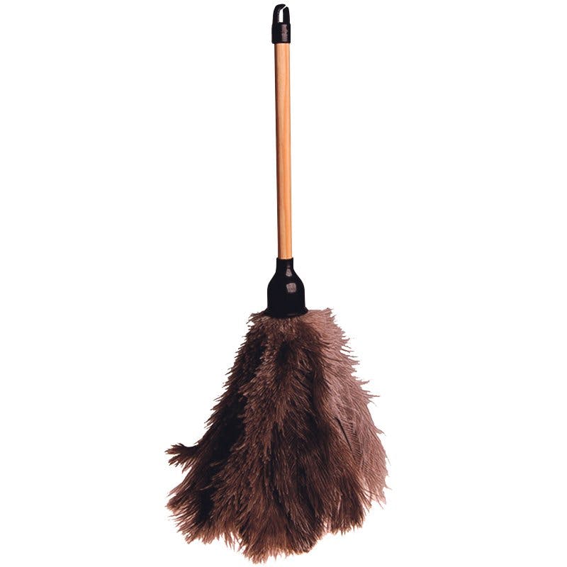 Mit dem Staubwedel befreist du dein Bücherregal einfach von Staub und Schmutz:  Edi Baur Staubwedel Basic, Fr. 9.95, bei microspot.ch.