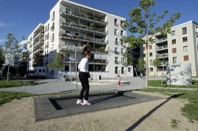 Auf dem Hunziker-Areal in Zürich-Oerlikon besteht ein ganzes Gebäude nur aus Cluster-
Wohnungen.