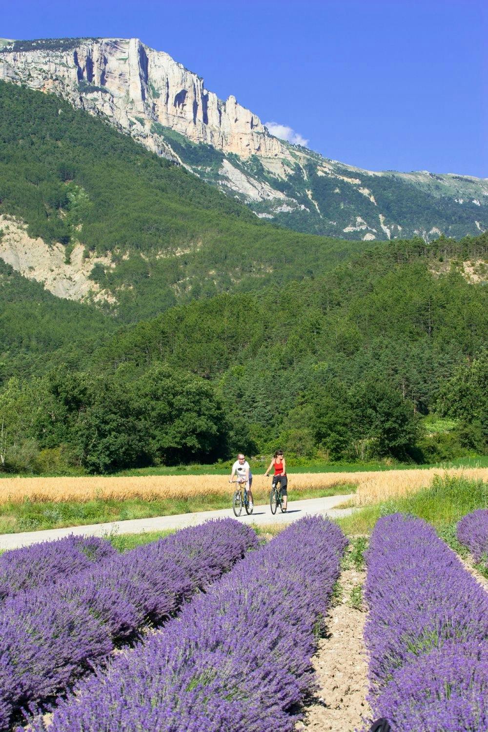 Les magnifiques paysages de la Drôme, entre les Alpes et la Provence.