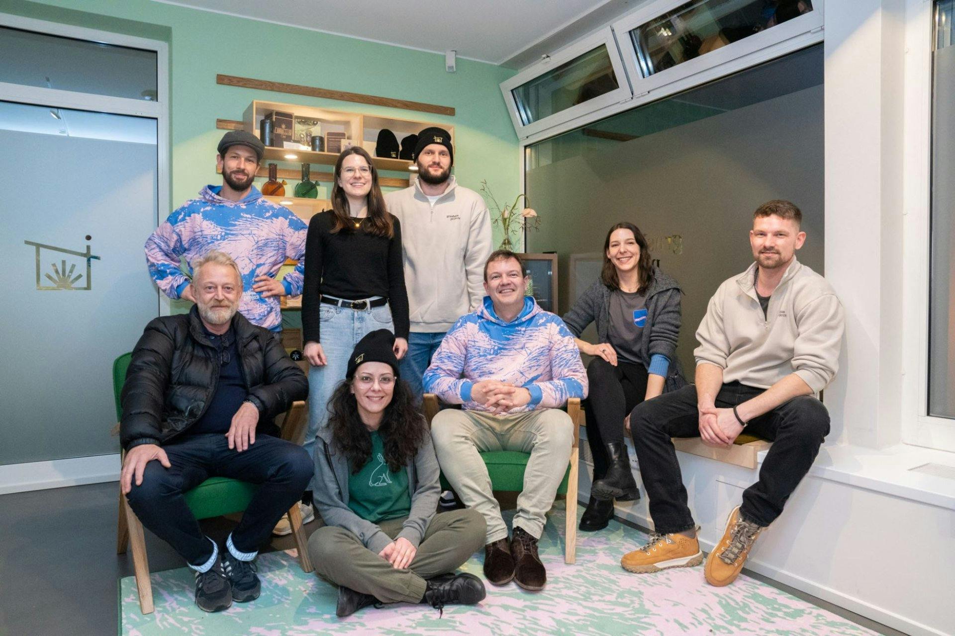 Mitglieder des  «Grashaus Projects»-Teams.