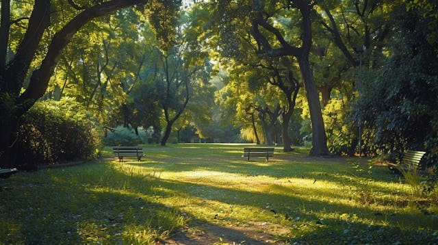 Au cœur de Surville, de vastes espaces boisés et végétalisés seront préservés.