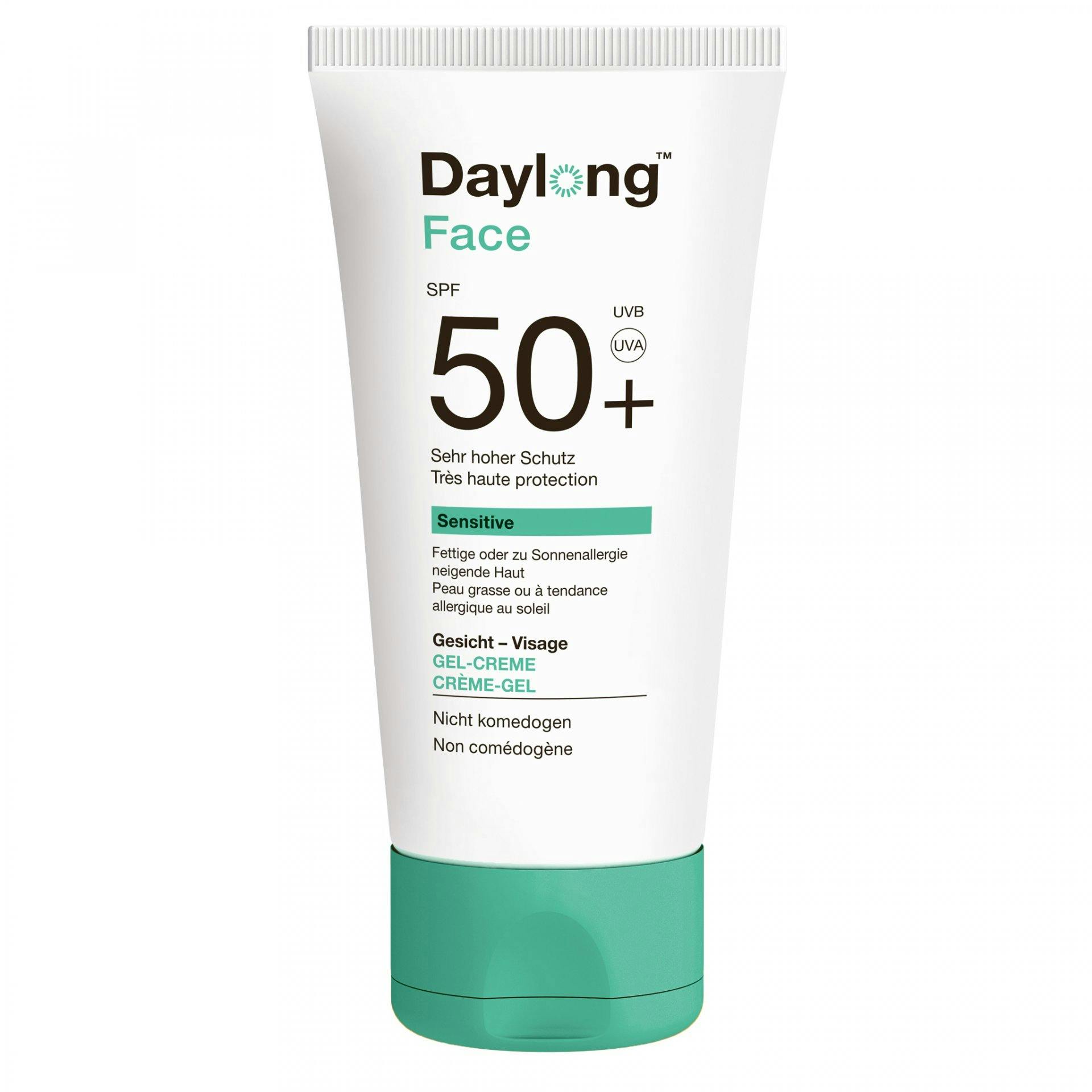 Gegen den Rotstich: Daylong Sensitive Face Gel Creme SPF 50+, 50 ml, Fr. 29.90, bei Coop Vitality.
