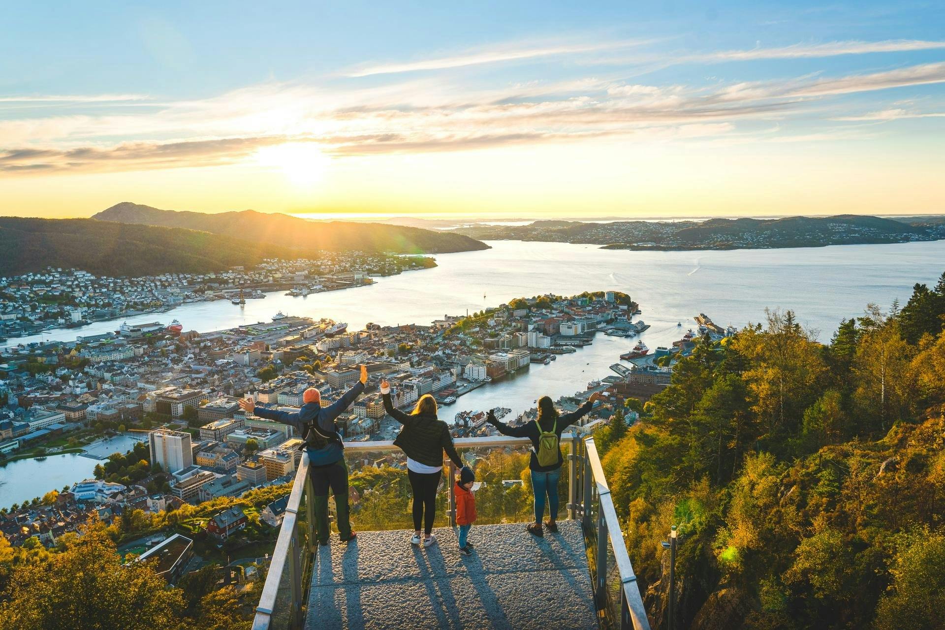 Guter Ausblick: Mount Fløyen in Bergen.