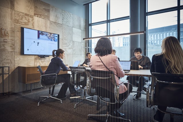 L'infrastructure du bureau permet une meilleure collaboration.